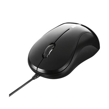 (まとめ) バッファロー 有線 光学式マウス3ボタンタイプ Sサイズ ブラック BSMOU050SBKZ 1個 【×10セット】