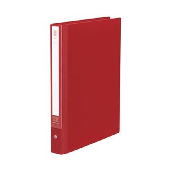 （まとめ）コクヨ クリヤーブック（NEOS） 替紙式 A4タテ 30穴 20ポケット付属 背幅33〜50mm カーマインレッドラ-NE730R 1冊【×10セット】 (代引不可)