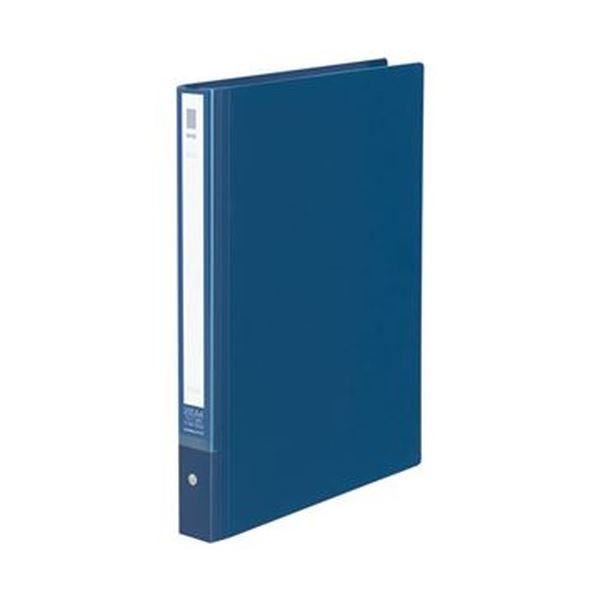 （まとめ）コクヨ クリヤーブック（NEOS） 替紙式 A4タテ 30穴 20ポケット付属 背幅33〜50mm ネイビー ラ-NE730DB1冊【×10セット】 (代引不可)