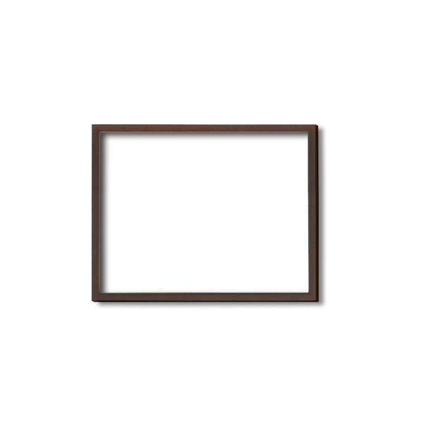 【木製額】色あせを防ぐUVカットアクリル ■デッサン額 太子サイズ（379×288mm）ブラウン 壁掛けひも付き 化粧箱入り (代引不可)