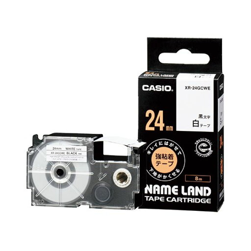 (まとめ) カシオ NAME LANDキレイにはがせて下地がかくせる強粘着テープ 24mm×8m 白/黒文字 XR-24GCWE 1個 【×10セット】 (代引不可) (まとめ) カシオ NAME LANDキレイにはがせて下地がかくせる強粘着テープ 24mm×8m 白/黒文字 XR-24GCWE 1個 【×10セット】 (代引不可)