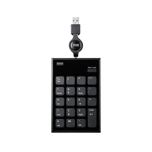 サンワサプライ 巻取りUSBテンキー NT-21UBK (代引不可) サンワサプライ 巻取りUSBテンキー NT-21UBK (代引不可)