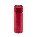 【30個セット】 スリム 水筒/ステンレスボトル 【200ml レッド】 スクリュー栓 真空断熱構造 抗菌剤プラス オミット (代引不可)