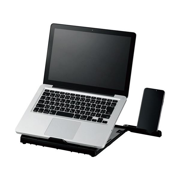 エレコム 折りたたみノートPCスタンド(8段階) -15.6型対応 ブラック PCA-LTS8BK 1個
