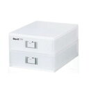 書類ケース 収納ケース 幅26cm A4 2段 縦入れ 6個セット ホワイト ライフモデュール ファイルユニット オフィス 書斎 (代引不可)(3)