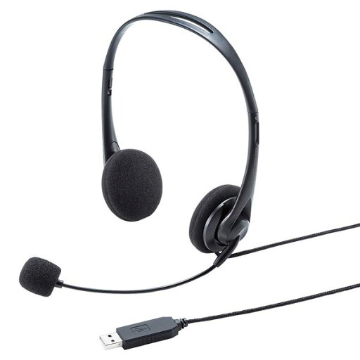 サンワサプライ USBヘッドセット MM-HSU09BK (代引不可) サンワサプライ USBヘッドセット MM-HSU09BK (代引不可)