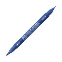 (まとめ) モナミ 油性ツインマーカー 細字+極細 青 15003 1セット(12本) 【×10セット】 (代引不可)(3)