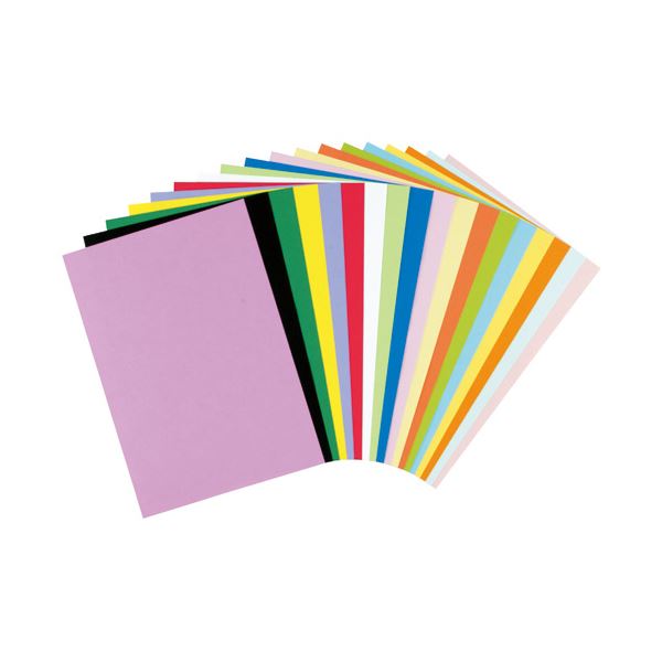 (まとめ）リンテック 色画用紙R 8ツ切 10枚ももいろ 242【×20セット】 (代引不可)