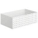 小物入れ/収納ケース 【350 ワイド L ホワイト】 奥行350×幅210×125mm ブリックス 〔リビング キッチン 脱衣所〕 (代引不可)