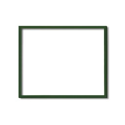 【木製額】色あせを防ぐUVカットアクリル ■デッサン額 半切サイズ（545×424mm）グリーン 壁掛けひも付き 化粧箱入り (代引不可)
