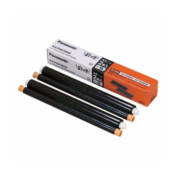 パナソニック 普通紙ファクス用インクフィルム A4 15m KX-FAN190W 1箱(2本) 【×10セット】 (代引不可)