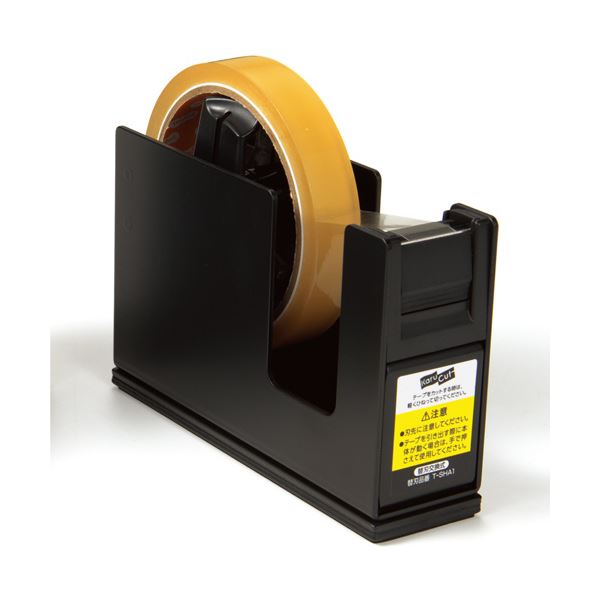 (まとめ) コクヨ テープカッターカルカット（スチールタイプ） 大巻・小巻両用 黒 T-SM111D 1台 【×10..