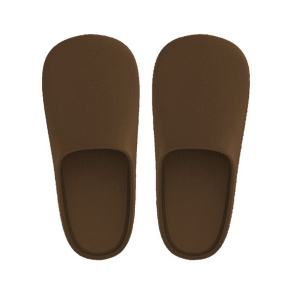 拭ける トイレスリッパ/トイレシューズ 【ブラウン 15個セット】 約幅10.5cm 樹脂製 〔お手洗い レスト..