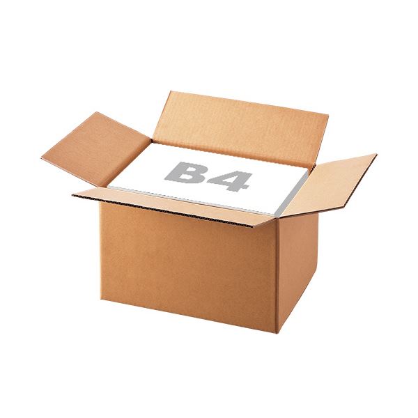 （まとめ）TANOSEE 無地ダンボール箱 B4（S）サイズ 高さ250mm 1パック（10枚） 【×3セット】 (代引不可)