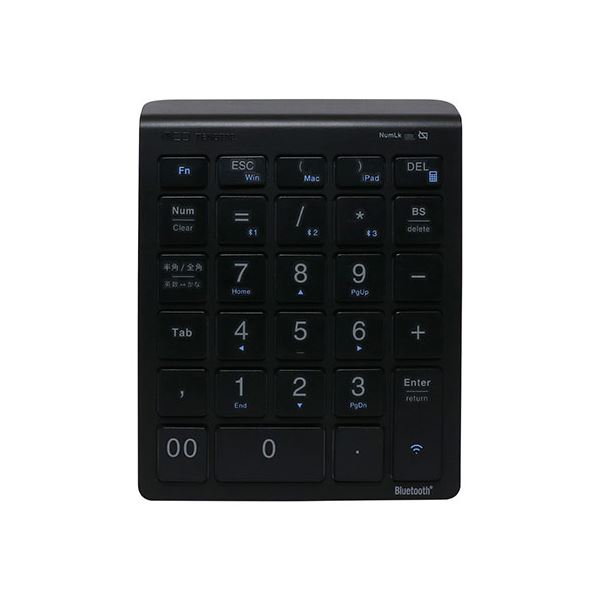 ミヨシ Bluetoothテンキー ブラック TENBT02/BK【送料無料】 (代引不可)