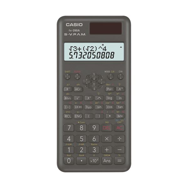 カシオ 関数電卓 10桁2行ハードケース付 FX-290A-N 1セット(3台) (代引不可)