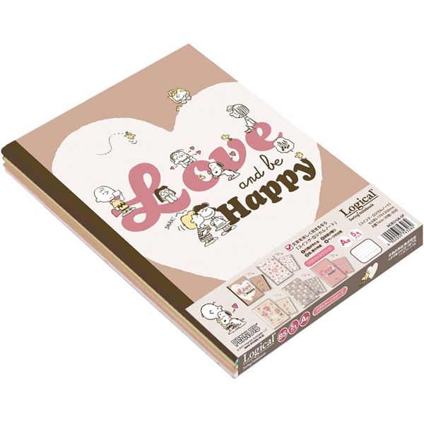 (まとめ) スヌーピー スイングロジカルノート ソフトトーンシリーズ セミB5/A罫/30枚 5冊パック NCB510A-5P 【×10セット】【送料無料】 (...