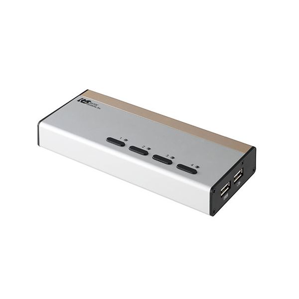 Switching Devices - ラトックシステム DVIパソコン切替器(4台用) RS-430UDA【送料無料】 (代引不可)