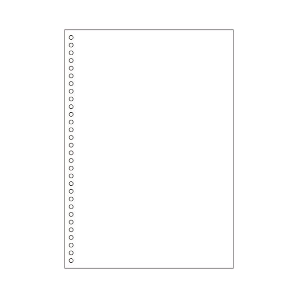 （まとめ）ヒサゴ マルチプリンタ帳票 A4 白紙30穴 BP2049 1冊(100枚) 【×5セット】 (代引不可)