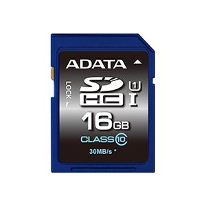(まとめ) エーデータ SDHCカードUHS-I対応 超高速タイプ 16GB class10 ASDH16GUICL10-R 1枚 【×10セット】