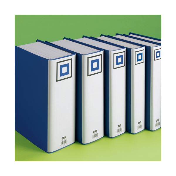 TANOSEE Dos archivos de tubo abierto V A4 Tate 500 copias de contenedor 65 mm de ancho trasero Azul 1 conjunto (10 libros) 【×5 conjuntos】 (no se puede citar) — vista 2