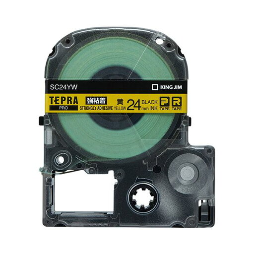 (まとめ) キングジム テプラ PRO テープカートリッジ 強粘着 24mm 黄/黒文字 SC24YW 1個 【×10セット】 (代引不可) (まとめ) キングジム テプラ PRO テープカートリッジ 強粘着 24mm 黄/黒文字 SC24YW 1個 【×10セット】 (代引不可)