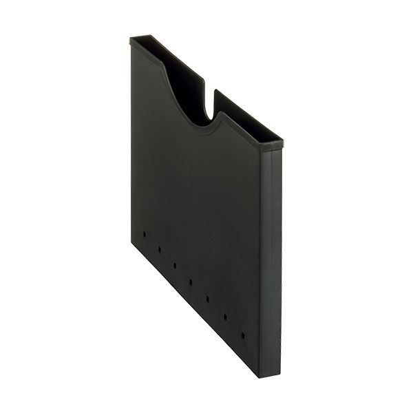 (まとめ)ライオン事務器 ホルダーボックス PP製A4ヨコ 背幅24mm ブラック HB-12P 1個 【×10セット】 (代引不可)
