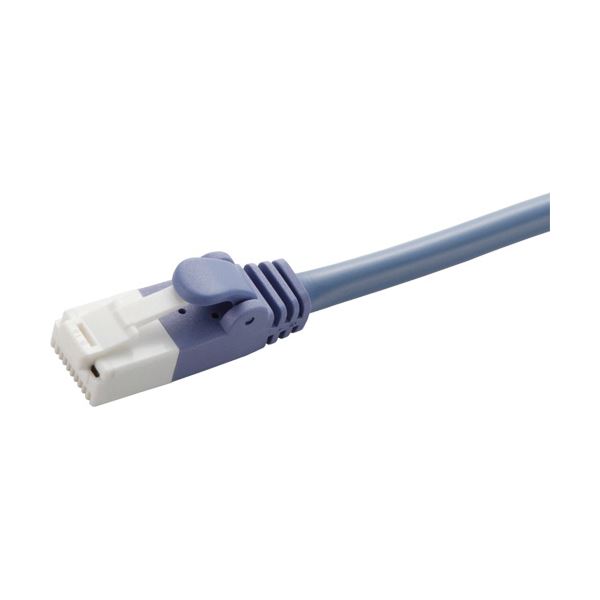 (まとめ) エレコム 爪折れ防止クロスケーブル(Cat5E対応) ブルー 1.0m LD-CTXT/BU10 1本 【×30セット】 (代引不可)