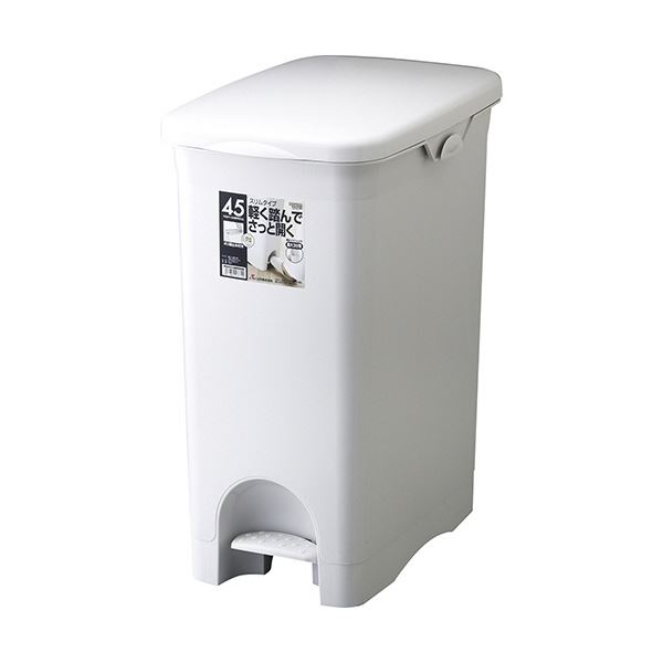 リス HOME&HOME ペダルペール スリム 45L グレー GPRB038 1台