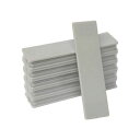 (まとめ) 日本統計機 マグネット式片面名札 22×82mm 灰 S25-1GL 1パック(10枚) 【×5セット】【送料無料】 (代引不可)