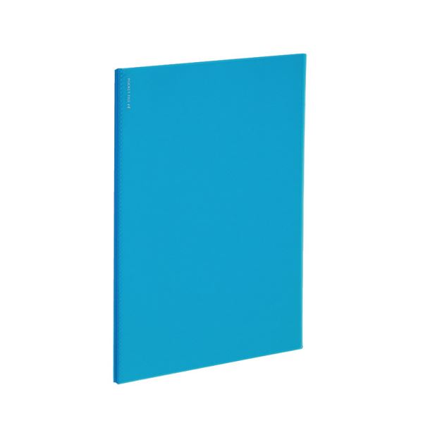 （まとめ）コクヨ ポケットファイルα（ノビータα）固定式 A4タテ 24ポケット 背幅4mm ライトブルー ラ-NF24LB 1セット（10冊）【×2セット】 (代引不可)