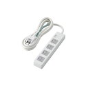 【5個セット】 エレコム 3pinタップ/マグネット付/ホコリシャッター付/4個口/2.5m/ホワイト T-T1D-3425WHX5 (代引不可)