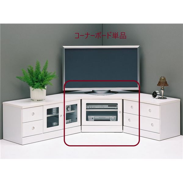 テレビ台 テレビボード 幅75cm ホワイト 日本製 コーナーボード リビング ダイニング ベッドルーム ギ..