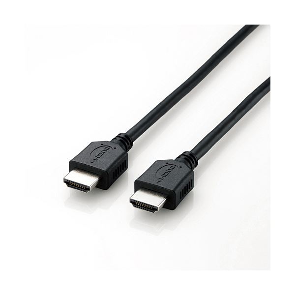 (まとめ) エレコム 4K イーサネット対応HIGHSPEED HDMIケーブル タイプA19ピン ブラック 5.0m DH-HD14EL50/RS 1本 【×10セット】 (代引不可)