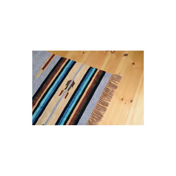 ラグマット 絨毯 170×230cm TTR-107D 長方形 インド製 綿 コットン キリム リビング ダイニング ベッドルーム 寝室 居間 (代引不可) [2]