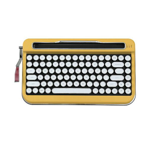 AJAX タイプライター風 レトロキーボードPENNA Mustard Yellow PNADYE【送料無料】 (代引不可) AJAX タイプライター風 レトロキーボードPENNA Mustard Yellow PNADYE【送料無料】 (代引不可)