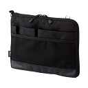 (まとめ)リヒトラブ SMART FITACTACT バッグインバッグ (ヨコ型) A5 ブラック A-7680-24 1個【×3セット】 (代引不可)(2)