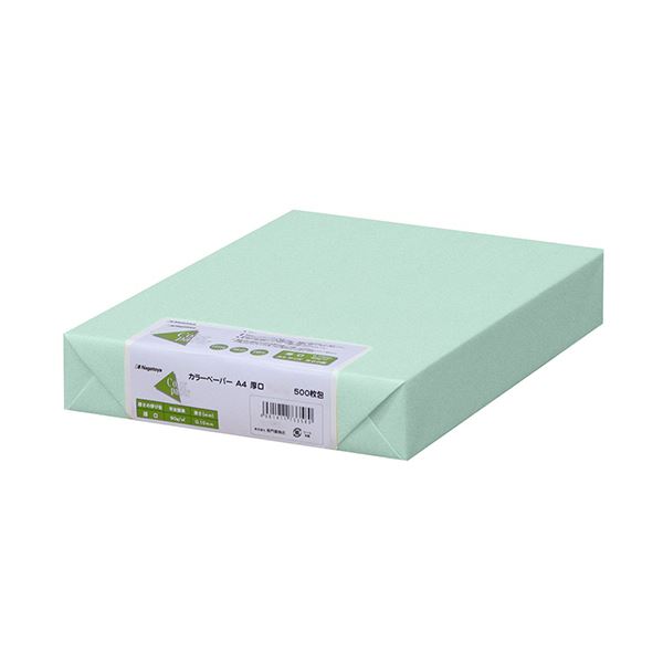 (まとめ) 長門屋商店 Color Paper A4厚口 浅黄 ナ-3361 1冊(500枚) 【×5セット】 (代引不可)