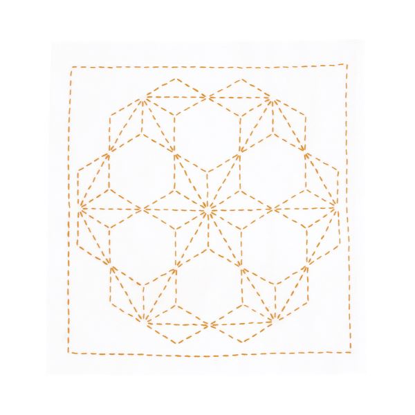 （まとめ）オリムパス 古典柄の花ふきん 飛び麻の葉【×5セット】 (代引不可)