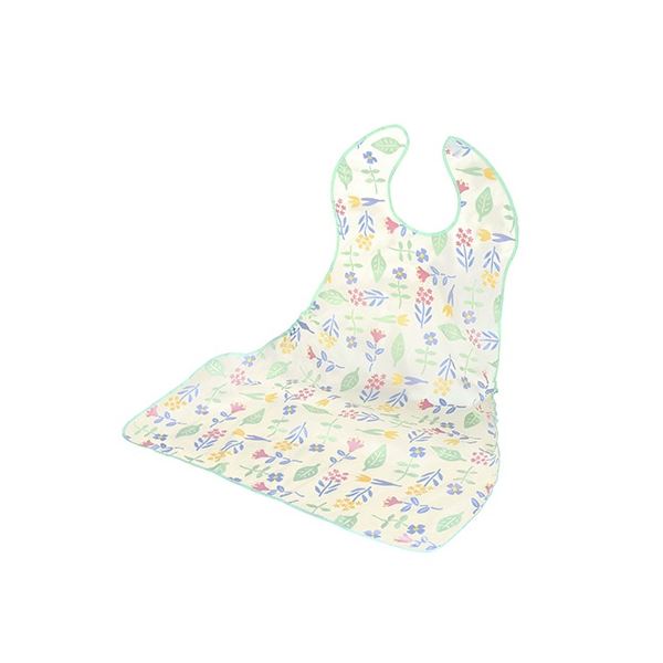 (まとめ) ピジョン ハビナース すべらない食事エプロン 花畑 1枚 【×3セット】