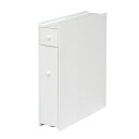 コンパクト トイレラック/お手洗い収納 【ホワイト】 幅14×奥行50×高さ58.5cm 〔御手洗い レストルーム〕 (代引不可)