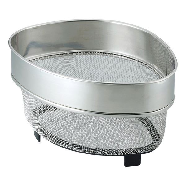 三角コーナー 生ゴミ入れ 約幅15.6cm 大 3個セット 脚付き ステンレス 頑丈 水切れ抜群 SUIグート アミ..