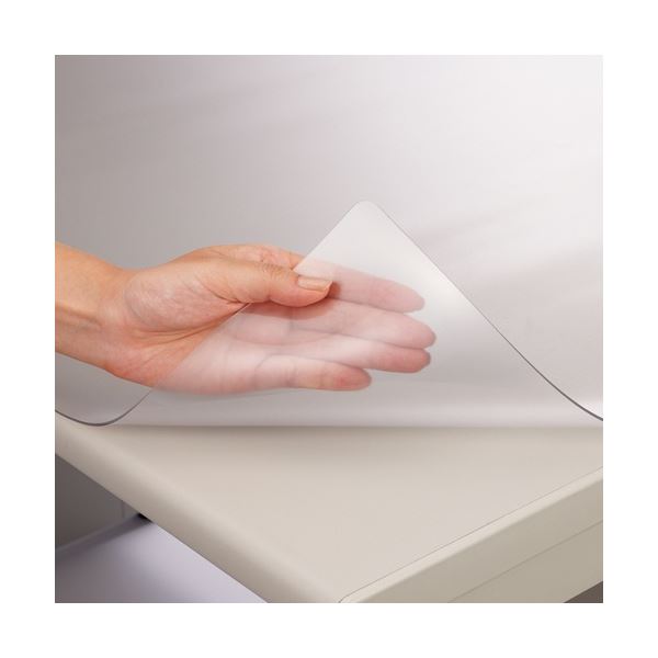 ライオン事務器 デスクマット 再生塩ビ製ノングレア仕上 シングル 約990×590×1.5mm No.106-SRM 1セット(10枚)