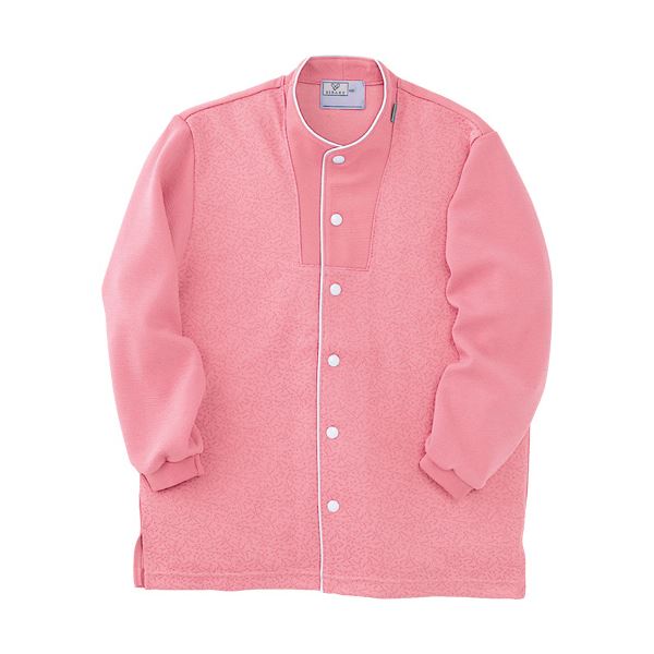 トンボ 前開きシャツ ジャガード防縮ニット ピンク S CR813-14 1着 (代引不可)