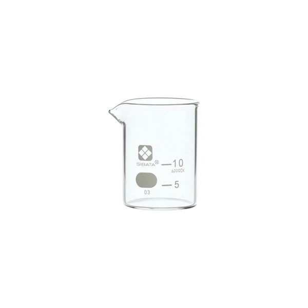 ビーカー 目安目盛付 10mL 6入 【010020-10A】 (代引不可)