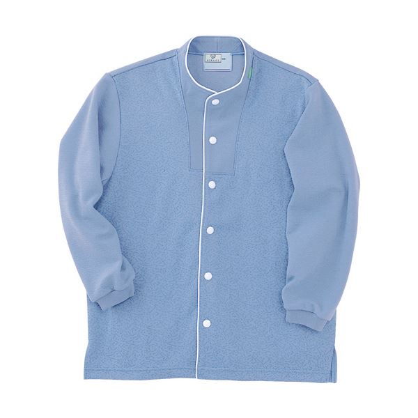 トンボ 前開きシャツ ジャガード防縮ニット ラベンダー L CR813-83 1着 (代引不可)