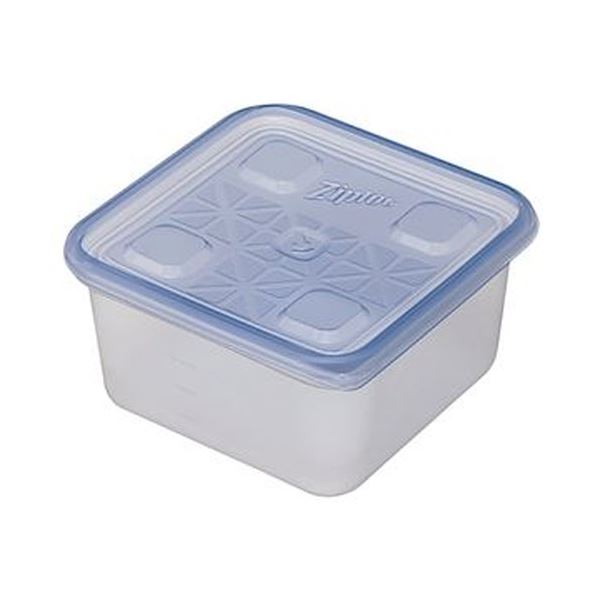 （まとめ）旭化成ホームプロダクツ業務用ジップロック コンテナー 正方形 1100ml 1パック（10個）【×5セット】 (代引不可)