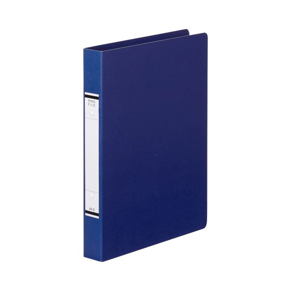 (まとめ) TANOSEE Oリングファイル(紙表紙) A4タテ 2穴 220枚収容 背幅36mm 青 1冊 【×50セット】 (代引不可)