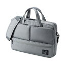 サンワサプライ カジュアルPCバッグ15.6型ワイド対応 グレー BAG-CA10GY 1個 (代引不可)(4)