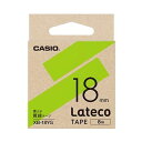 （まとめ）カシオ ラテコ 詰替用テープ18mm×8m 黄緑/黒文字 XB-18YG 1個【×10セット】 (代引不可)